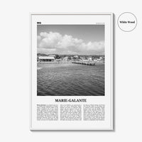 Marie Galante Print Black and White, Marie-Galante Art, Marie-Galante Poster, Marie-Galante Photo, Marie-Galante Décor, Marie-Galante Map