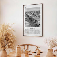 Marietta Print Black and White, Marietta Wall Art, Marietta Poster, Marietta Photo, Marietta Wall Décor, Marietta Map, Ohio, USA