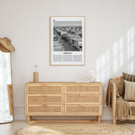 Marietta Travel B&W Poster