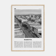 Marietta Travel B&W Poster
