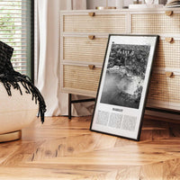 Marigot Print Black and White, Marigot Wall Art, Marigot Poster, Marigot Photo, Marigot Wall Décor, Marigot Map, Saint Martin