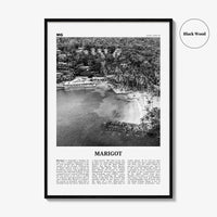 Marigot Print Black and White, Marigot Wall Art, Marigot Poster, Marigot Photo, Marigot Wall Décor, Marigot Map, Saint Martin