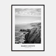 Marin County Portrait B&W Poster