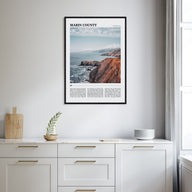 Marin County Travel Color Poster