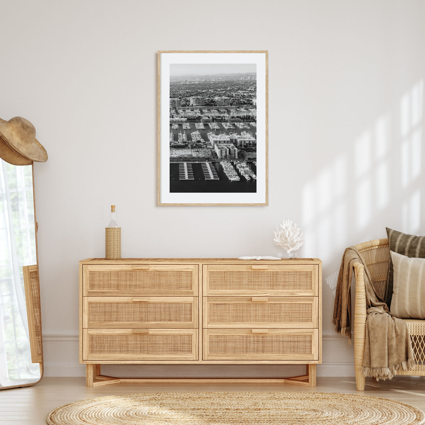 Marina Del Rey Photo B&W No 1 Poster