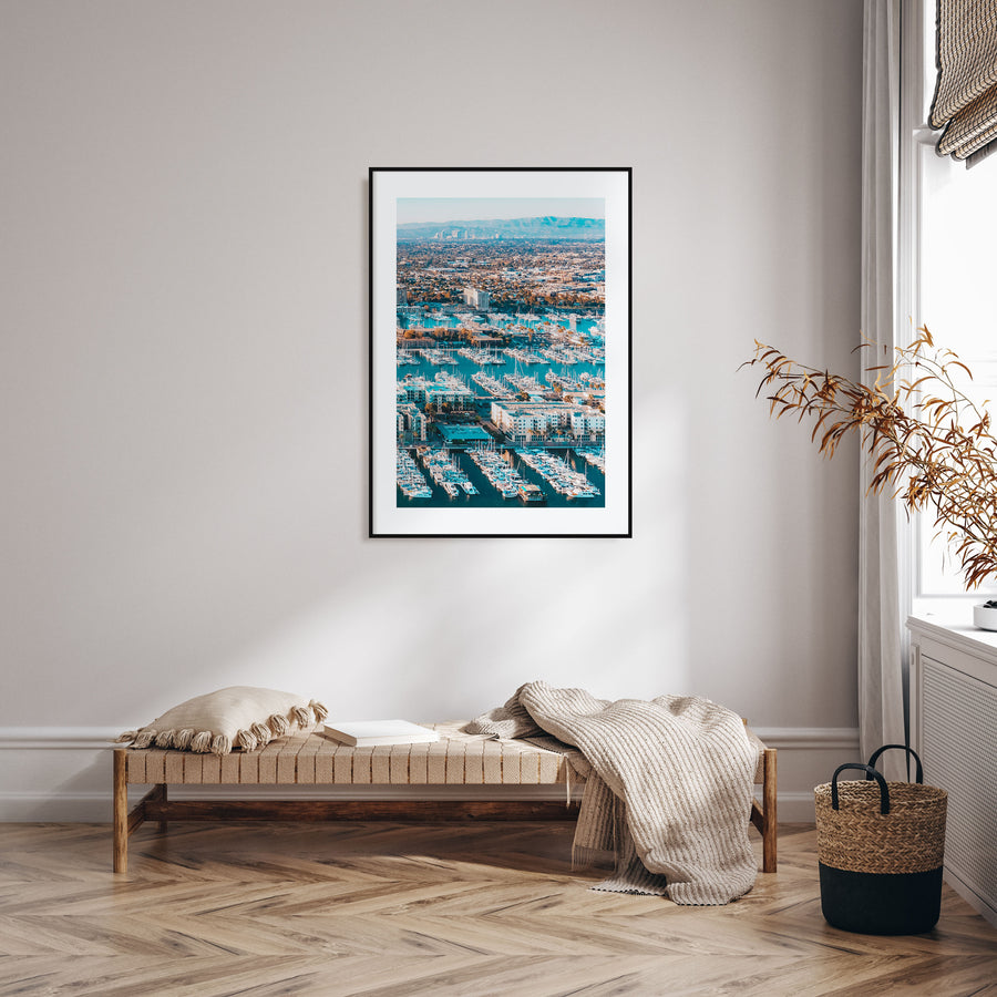 Marina Del Rey Photo Color Poster