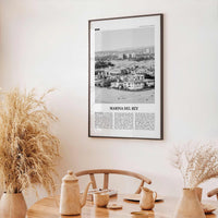 Marina Del Rey Print Black and White, Marina Del Rey Wall Art, Marina Del Rey Poster, Marina Del Rey Photo, California, USA, United States