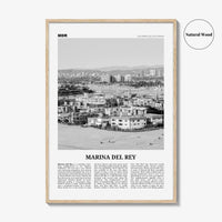 Marina Del Rey Print Black and White, Marina Del Rey Wall Art, Marina Del Rey Poster, Marina Del Rey Photo, California, USA, United States