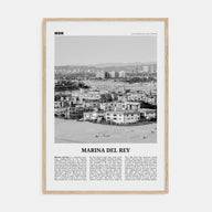 Marina Del Rey Travel B&W Poster