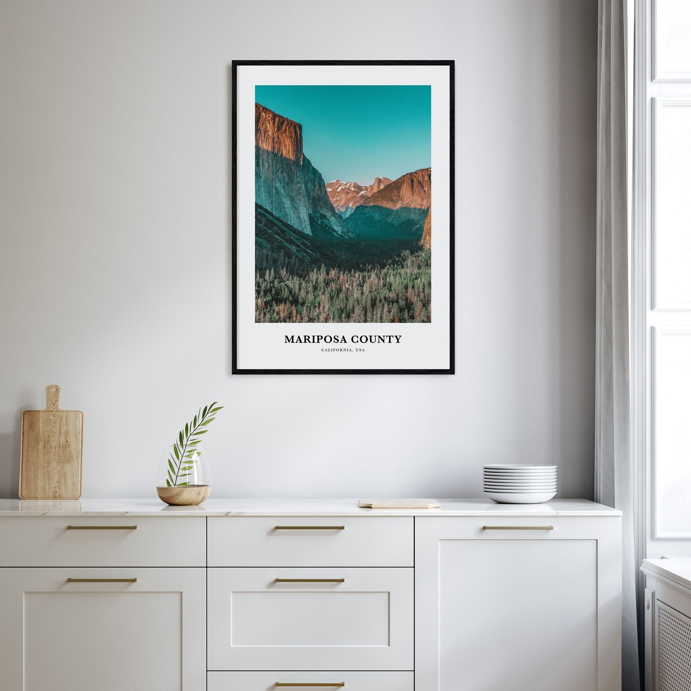 Mariposa County Portrait Color Poster