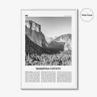 Mariposa County Print Black and White, Mariposa County Wall Art, Mariposa County Poster, Mariposa Photo, Mariposa Wall Décor, Mariposa Map