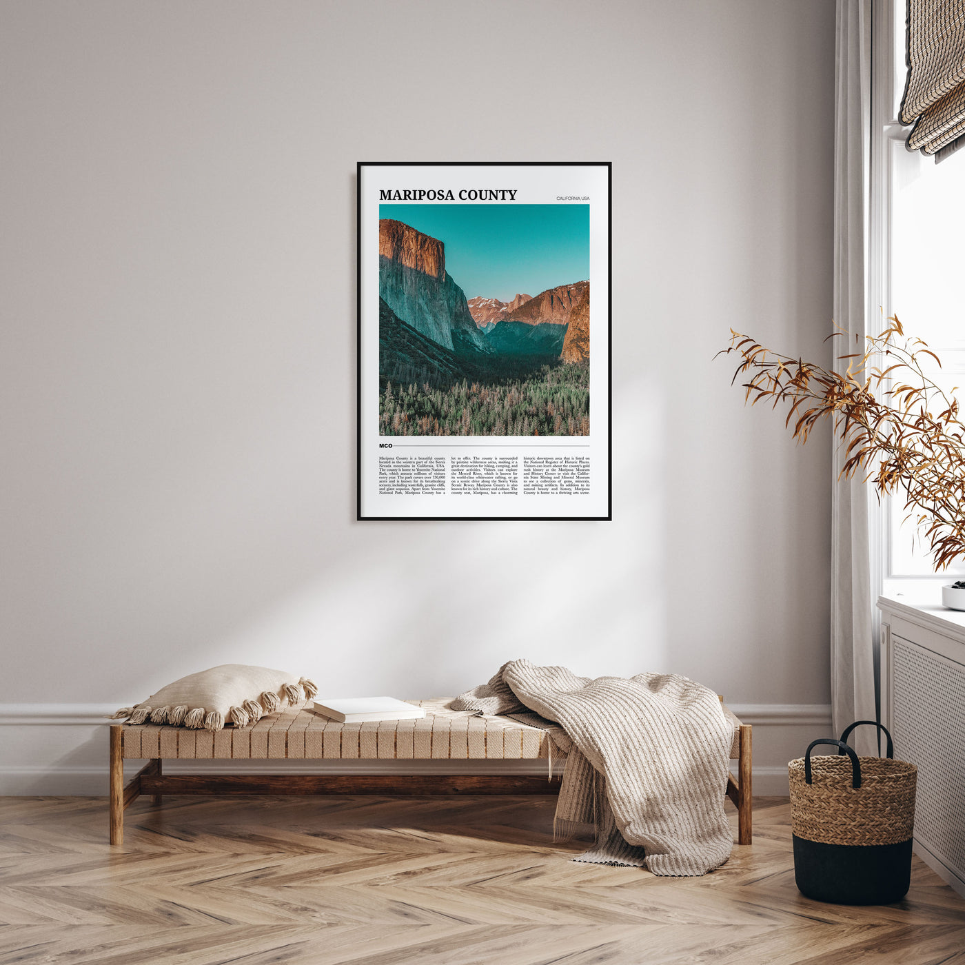 Mariposa County Travel Color Poster