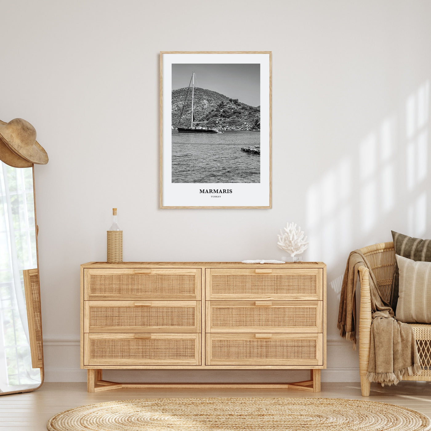 Marmaris Portrait B&W Poster