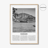 Marmaris Print Black and White, Marmaris Wall Art, Marmaris Poster, Marmaris Photo, Marmaris Wall Décor, Turkey, Europe, Türkiye, Turkish