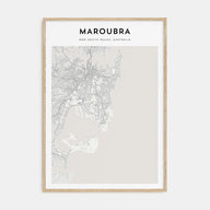 Maroubra Map Portrait Poster