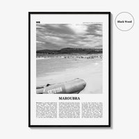Maroubra Print Black and White, Maroubra Wall Art, Maroubra Poster, Maroubra Photo, Maroubra Map, Maroubra Decor, New South Wales, Australia
