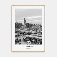 Marrakesh Portrait B&W Poster