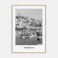 Marseille Portrait B&W Poster