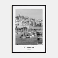 Marseille Portrait B&W Poster
