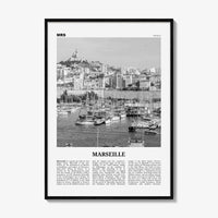 Marseille Print Black and White, Marseille Wall Art, Marseille Poster, Marseille Photo, Marseille Decor, France, Alpes-Côte d'Azur, Europe