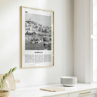 Marseille Print Black and White, Marseille Wall Art, Marseille Poster, Marseille Photo, Marseille Decor, France, Alpes-Côte d'Azur, Europe