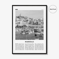 Marseille Print Black and White, Marseille Wall Art, Marseille Poster, Marseille Photo, Marseille Decor, France, Alpes-Côte d'Azur, Europe