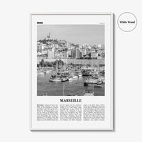 Marseille Print Black and White, Marseille Wall Art, Marseille Poster, Marseille Photo, Marseille Decor, France, Alpes-Côte d'Azur, Europe