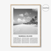 Marshall Islands Print Black and White, Marshall Islands Wall Art, Marshall Islands Poster, Marshall Islands Photo, Marshall Islands Décor