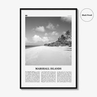 Marshall Islands Print Black and White, Marshall Islands Wall Art, Marshall Islands Poster, Marshall Islands Photo, Marshall Islands Décor