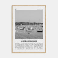 Martha's Vineyard Travel B&W Poster