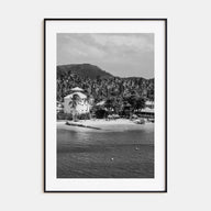 Martinique Photo B&W Poster