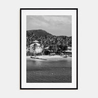 Martinique Photo B&W Poster