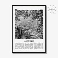 Martinique Print Black and White, Martinique Wall Art, Martinique Poster, Martinique Photo, Martinique Wall Decor, Fort-de-France, Caribbean