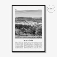 Maryland Print Black and White No 2, Maryland Wall Art, Maryland Poster, Maryland Photo, Maryland Wall Décor, Maryland Map