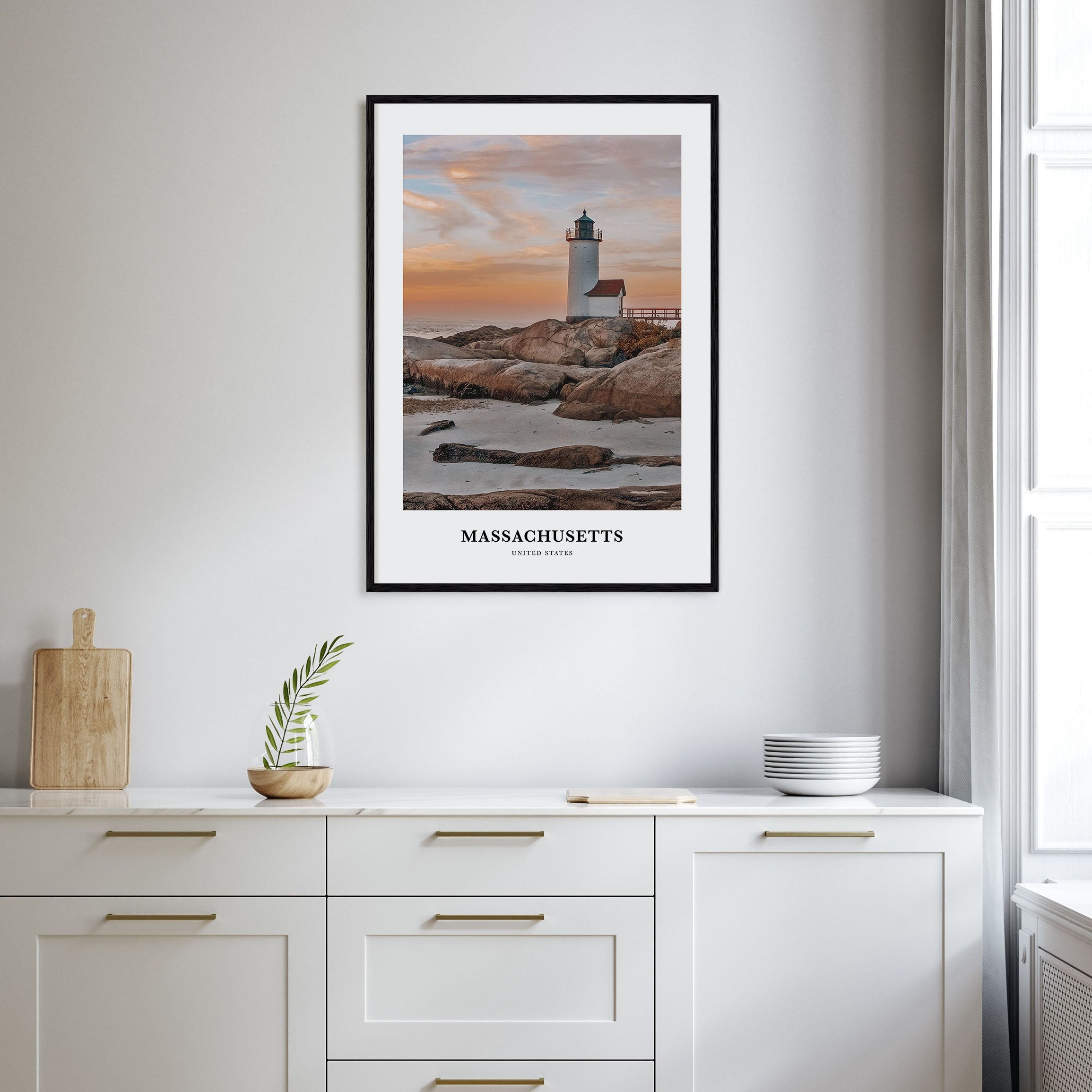 Massachusetts Portrait Color Poster
