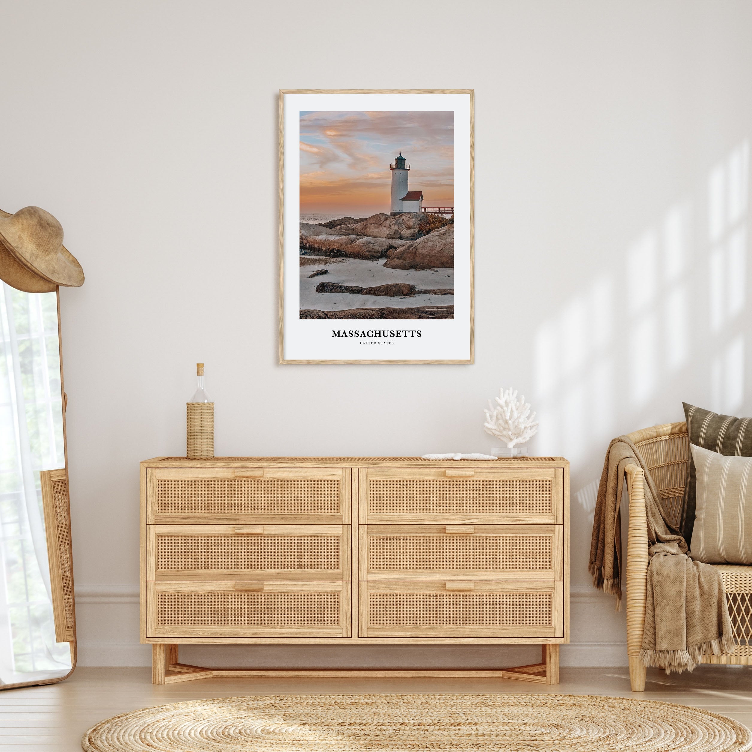 Massachusetts Portrait Color Poster