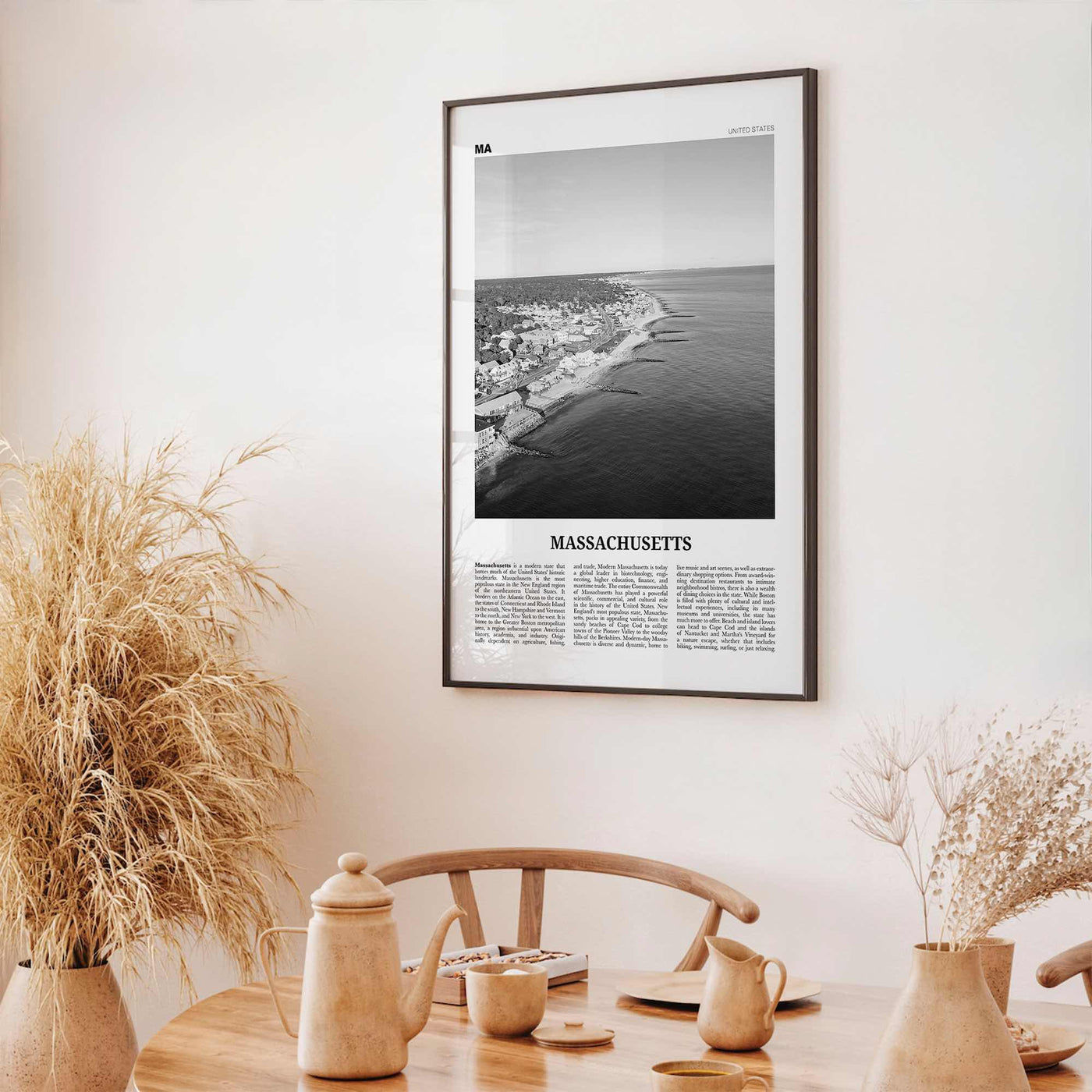 Massachusetts Print Black and White No 1, Massachusetts Wall Art, Massachusetts Poster, Massachusetts Photo, USA, United States, America