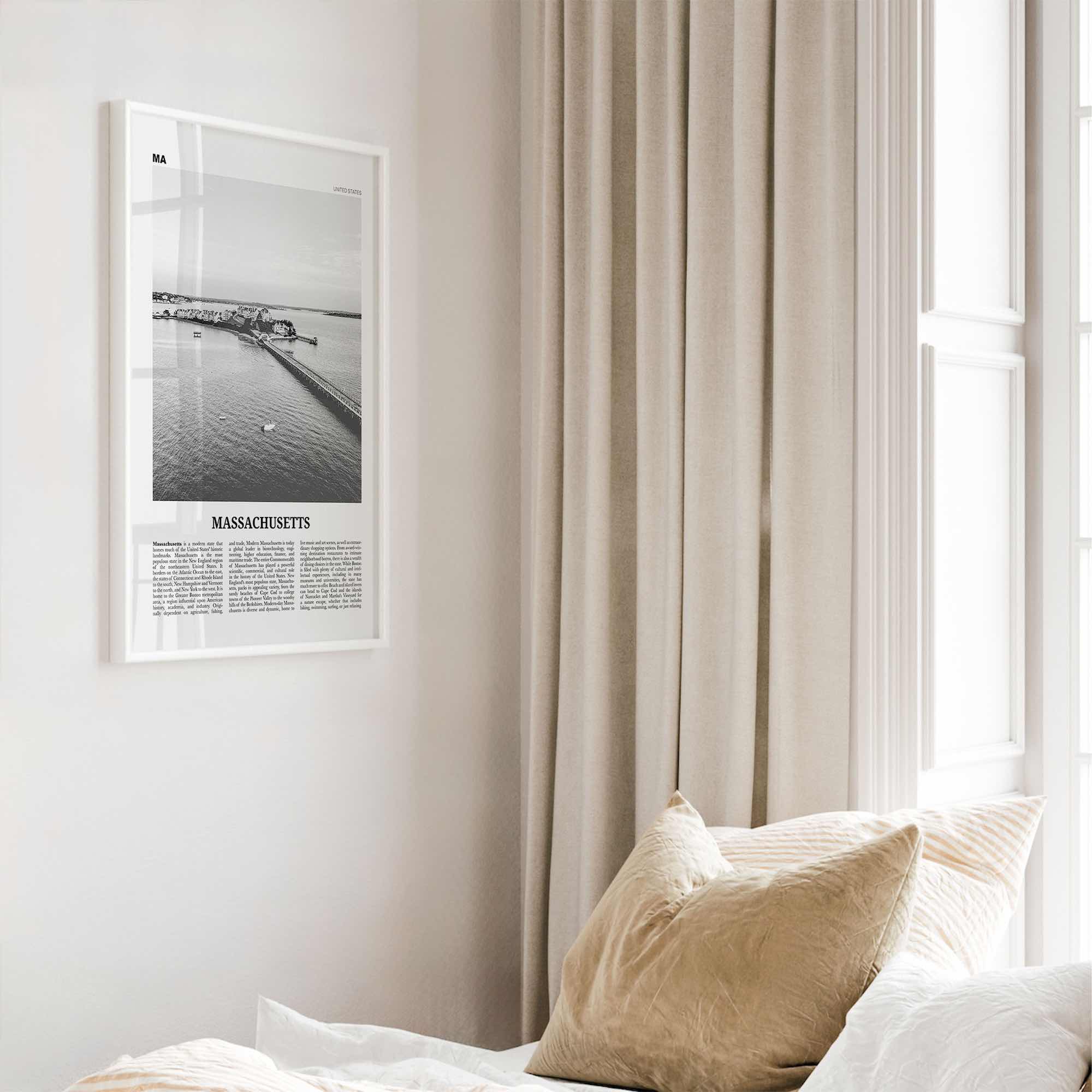 Massachusetts Print Black and White No 2, Massachusetts Wall Art, Massachusetts Poster, Massachusetts Photo, USA, United States, America