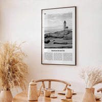 Massachusetts Print Black and White No 3, Massachusetts Art, Massachusetts Poster, Massachusetts Photo, Massachusetts Map