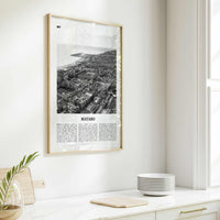 Mataro Print Black and White, Mataro Wall Art, Mataro Poster, Mataro Photo, Mataro Wall Décor, Mataro Map, Spain