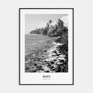 Maui Portrait B&W No 1 Poster