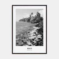 Maui Portrait B&W No 1 Poster