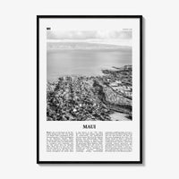Maui Print Black and White No 2, Maui Wall Art, Maui Poster, Maui Photo, Maui Wall Décor, Hawaii, USA, United States, North America