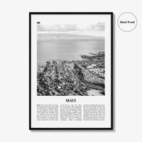 Maui Print Black and White No 2, Maui Wall Art, Maui Poster, Maui Photo, Maui Wall Décor, Hawaii, USA, United States, North America