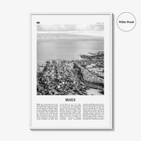 Maui Print Black and White No 2, Maui Wall Art, Maui Poster, Maui Photo, Maui Wall Décor, Hawaii, USA, United States, North America