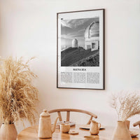 Mauna Kea Print Black and White, Mauna Kea Wall Art, Mauna Kea Poster, Mauna Kea Photo, Mauna Kea Wall Décor, Mauna Kea Map, Hawaii, USA