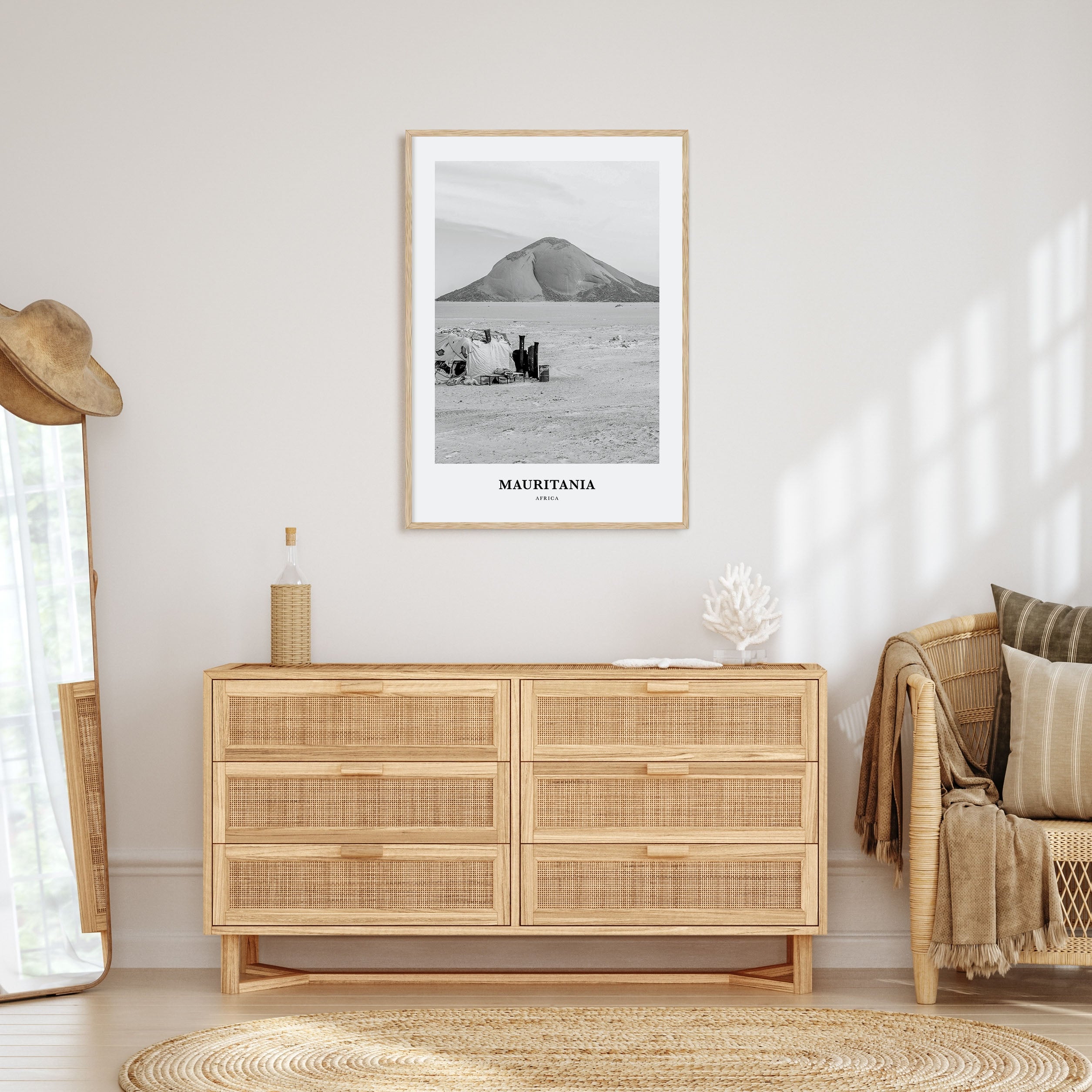 Mauritania Portrait B&W Poster