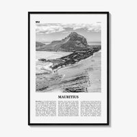 Mauritius Print Black and White, Mauritius Wall Art, Mauritius Poster, Mauritius Photo, Mauritius Decor, Maurice Moris, Port Louis, Africa