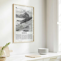 Mauritius Print Black and White, Mauritius Wall Art, Mauritius Poster, Mauritius Photo, Mauritius Decor, Maurice Moris, Port Louis, Africa