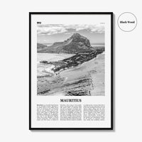 Mauritius Print Black and White, Mauritius Wall Art, Mauritius Poster, Mauritius Photo, Mauritius Decor, Maurice Moris, Port Louis, Africa